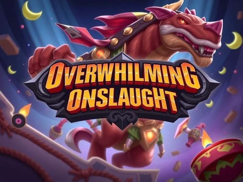 Overwhelming Onslaught - Epic Battle Scene Overwhelming Onslaught Game Banner